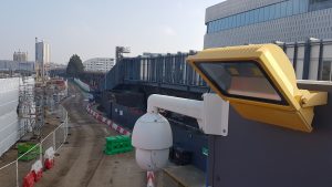 construction building site monitored cctv