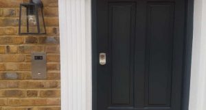 video door station at the main entrance