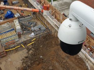 360 camera monitoring works on site