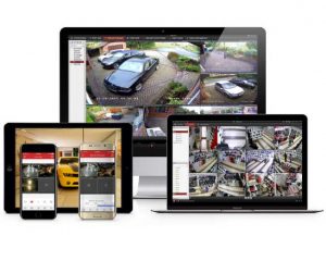 View surveillance cameras real-time via smartphones
