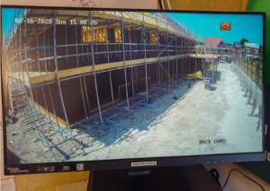 Temporary CCTV camera monitoring on site