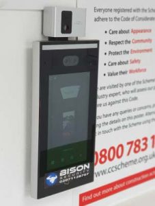 modern retina recognition turnstiles for construction security