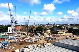 Construction Site Security in the UK — Best Practices & Complete Guide Secure timber hoarding providing privacy and protection on a UK construction site Biometric facial recognition turnstile providing fast, contactless access for authorised personnel; Solar-powered CCTV tower with 360-degree camera monitoring a construction site in the UK; Temporary wireless scaffold alarm installed for construction site security; SIA-licensed security officer patrolling a UK construction site